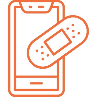 Telefon simgesi vektör illüstrasyonu