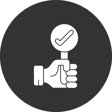 basit illüstrasyon vektör simgesini kontrol et