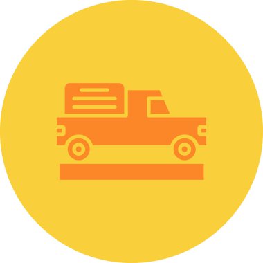 Araba simgesinin vektör illüstrasyonu