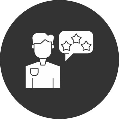 Müşteri hizmeti simgesi, basit vektör tasarımı