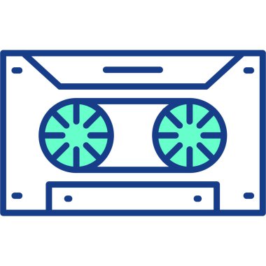 radyo kaset oynatıcısı izole edilmiş vektör simgesi kolayca değiştirilebilir ya da düzenlenebilir