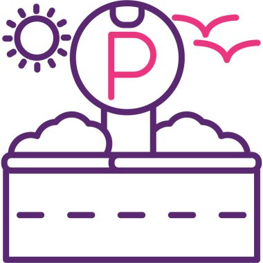 Hava simgesi, vektör illüstrasyonu beyaz arkaplanda izole edildi