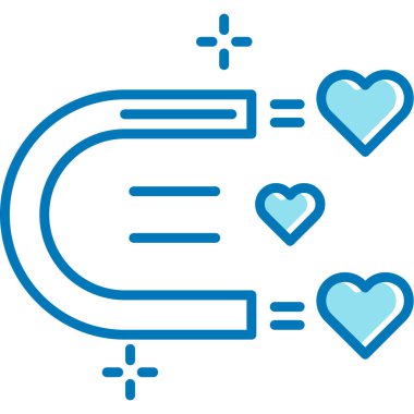 Bir kalp simgesinin vektör illüstrasyonu