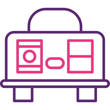 kamera simgesi vektör illüstrasyonu