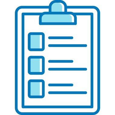 Liste. Web simgesi basit illüstrasyon