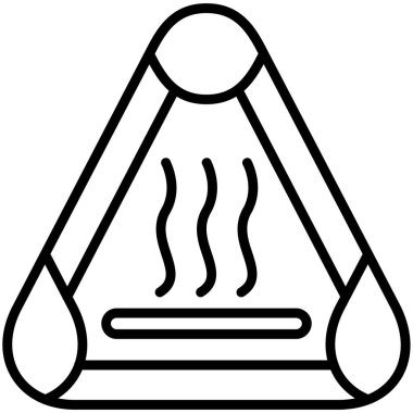 Hava Kirliliği simgesi, vektör illüstrasyonu