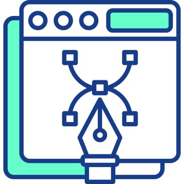 Bilgisayar ağı. Basit resimleme