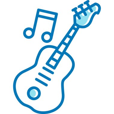 Müzik simgesi vektör illüstrasyonu