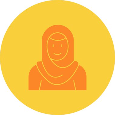 kadın simge vektör illüstrasyonu