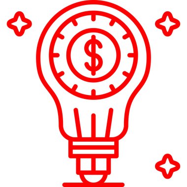 Dolar simgesi olan ampul