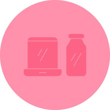 Modern süt simgesinin vektör illüstrasyonu