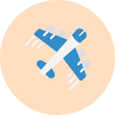 Uçak. Web simgesi basit illüstrasyon