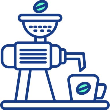 Kahve makinesi simgesi basit tasarım