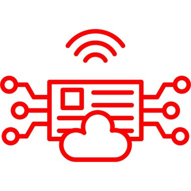 wifi hesaplama simgesi, vektör illüstrasyonu