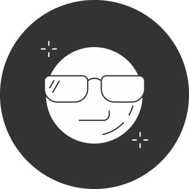 Bir adamın karikatür simgesinin vektör çizimi