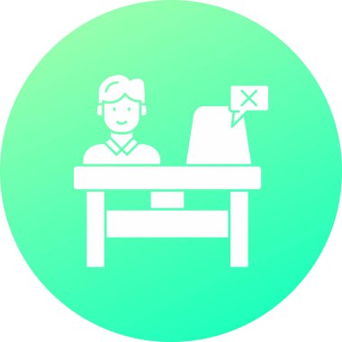 Bir insan simgesinin vektör illüstrasyonu