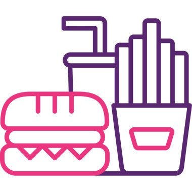 hamburger ve patates kızartması