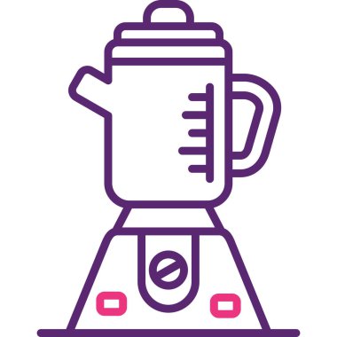 kahve makinesi ikon vektör illüstrasyonu