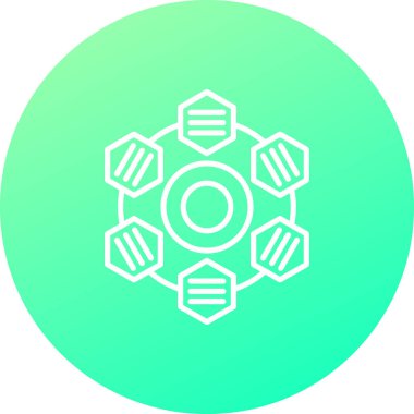 güzel ve que ayarları vektör çizgisi simgesi