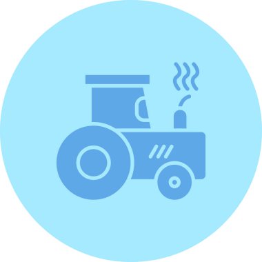 Traktör ikon vektör illüstrasyonu