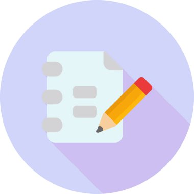 Kalem. Web simgesi basit illüstrasyon