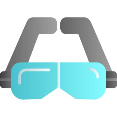 Gözlük. Web simgesi basit illüstrasyon