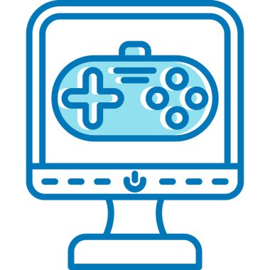 oyun simgesi, vektör illüstrasyonu