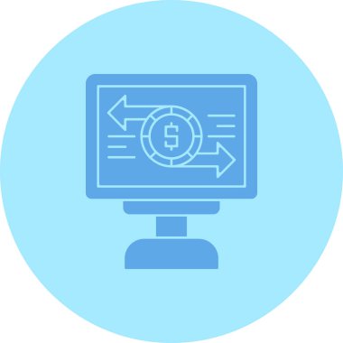 Bilgisayar. Web simgesi basit illüstrasyon