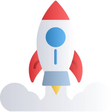 Roket simgesini başlat. Basit resimleme