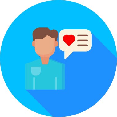 Sohbet simgesi vektör illüstrasyonu