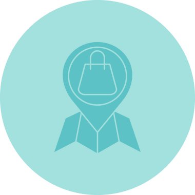 Çanta simgesinin vektör illüstrasyonu