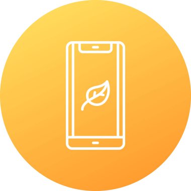 Mobil uygulama simgesinin vektör illüstrasyonu