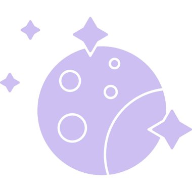 uzay yıldızları simgesi - ana hatlar biçiminde