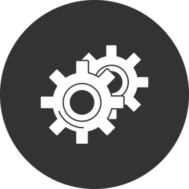 dişli vektör simgesi modern illüstrasyon