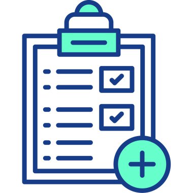 Kontrol listesi. Web simgesi basit illüstrasyon