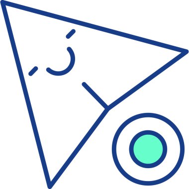 Kağıt simgesinin vektör illüstrasyonu