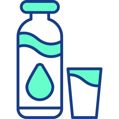 Şişe. Web simgesi basit illüstrasyon