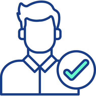 İşaret simgesini işaretle. basit biçim.