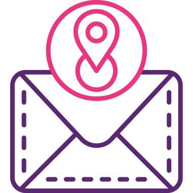 harita konumu ikon vektör illüstrasyonu