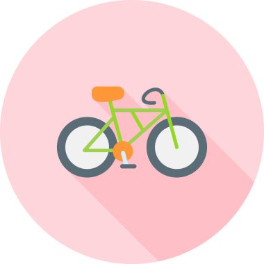 Bisiklet. Web simgesi basit illüstrasyon