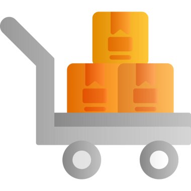 Tramvay simgesi düz stil