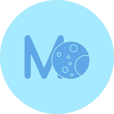 Ay. Web simgesi basit illüstrasyon