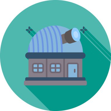 Beyaz arkaplanda teleskop vektör çizimi