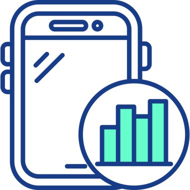 vektör çizim tasarım cep telefonu simgesinin