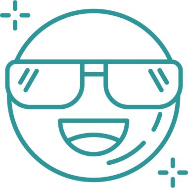 güneş gözlüğü ikonu vektör illüstrasyonu