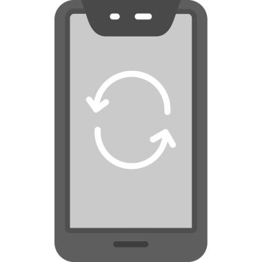 cep telefonu düz vektör simgesi