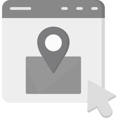 harita konumu simgesi ana hat biçiminde