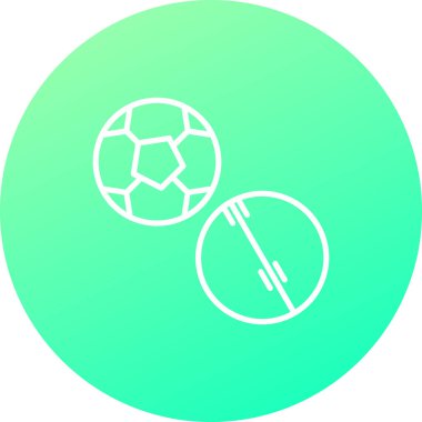 Futbol simgesi, vektör illüstrasyonu