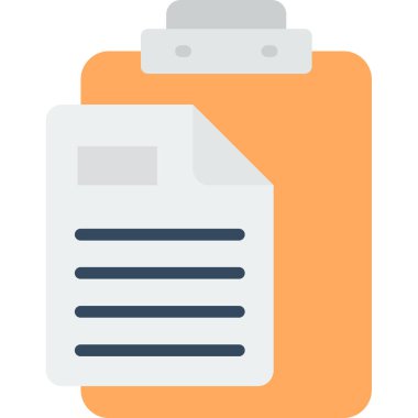 Belge. Web simgesi basit illüstrasyon