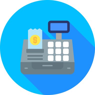 Yazar kasa. düz dizayn